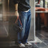 Premium Retro Splash Denim Jeans – Men's Straight Fit